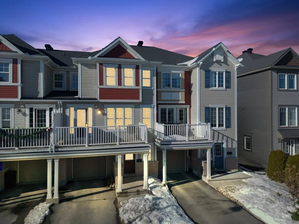 Property at dusk — twilight shoot